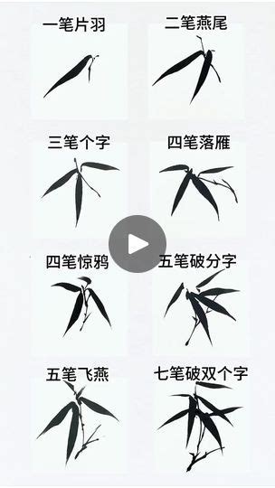 國畫竹子的畫法|零基礎國畫教程：三種竹子的寫意畫法步驟圖解，喜歡畫國畫快收。